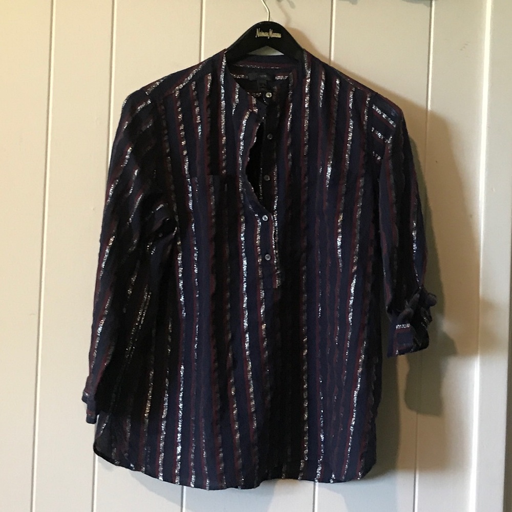 JCrew Shimmering Tunic Top, size 10